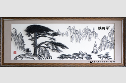 賀開業(yè)大型裝飾畫3米迎客松