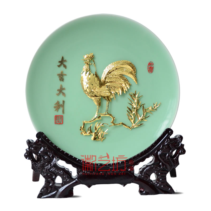 金雞大吉大利蕪湖鐵畫(huà)公司商務(wù)會(huì)議禮品安徽特色文化手工藝
