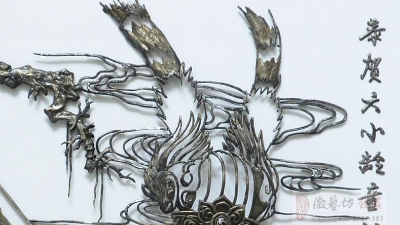 賀六小齡童從藝五十周年，徽藝坊親情打造的精美鐵畫禮物細(xì)節(jié)1