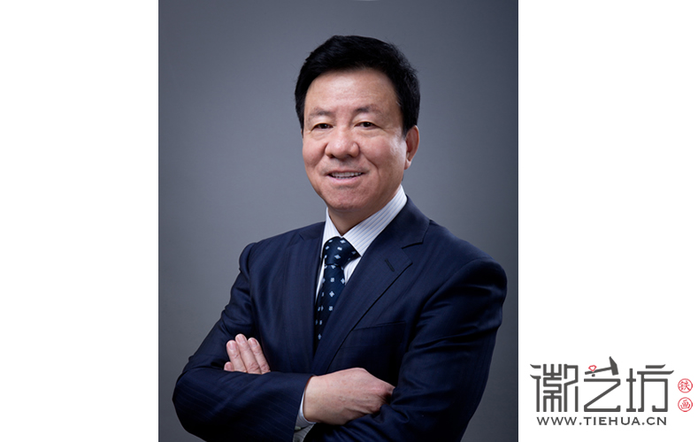 2017.1.3萬達副總裁丁本錫人物肖像鐵畫定制案例2