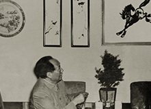 毛澤東在安徽博物館對蕪湖鐵畫十分贊賞