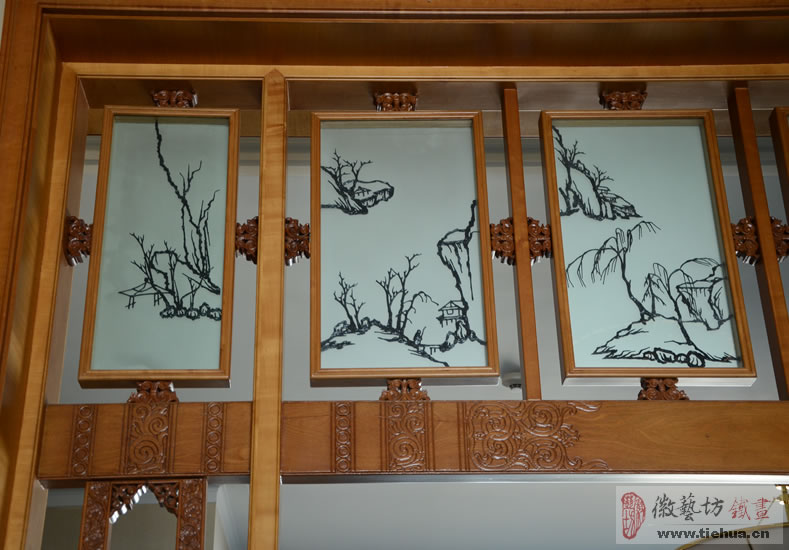 2017.1.5酒店室內(nèi)裝飾鐵畫案例匯總27