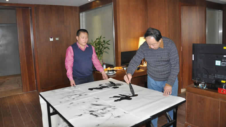 2017.2.16上海中易信金屬書法標(biāo)牌字定制案例2