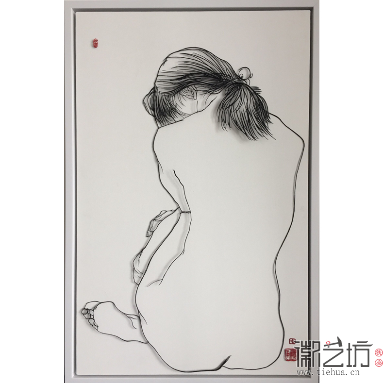 鐵畫藝人楊勇作品《空》長50厘米寬78厘米