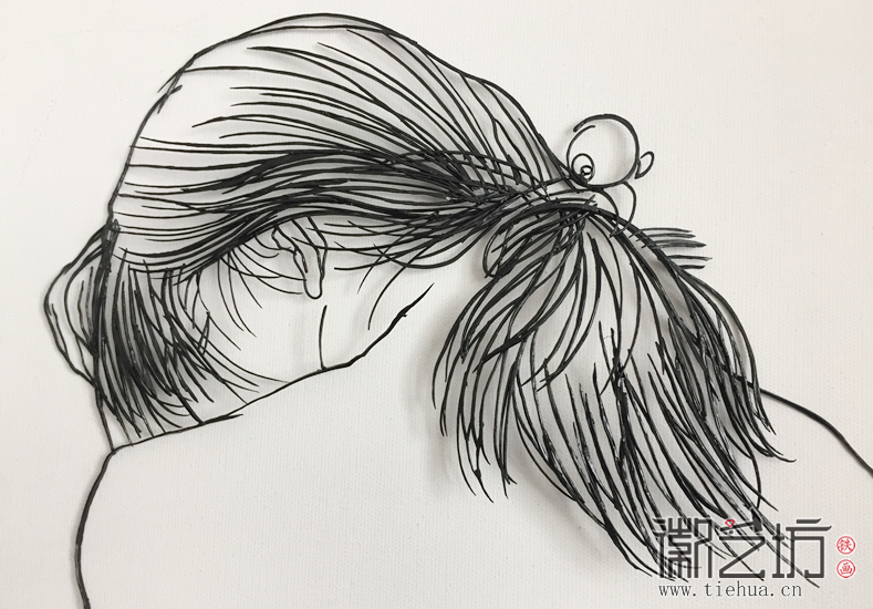 鐵畫藝人楊勇作品《空》細節(jié)圖1