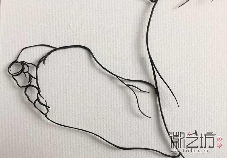 鐵畫藝人楊勇作品《空》細節(jié)圖3