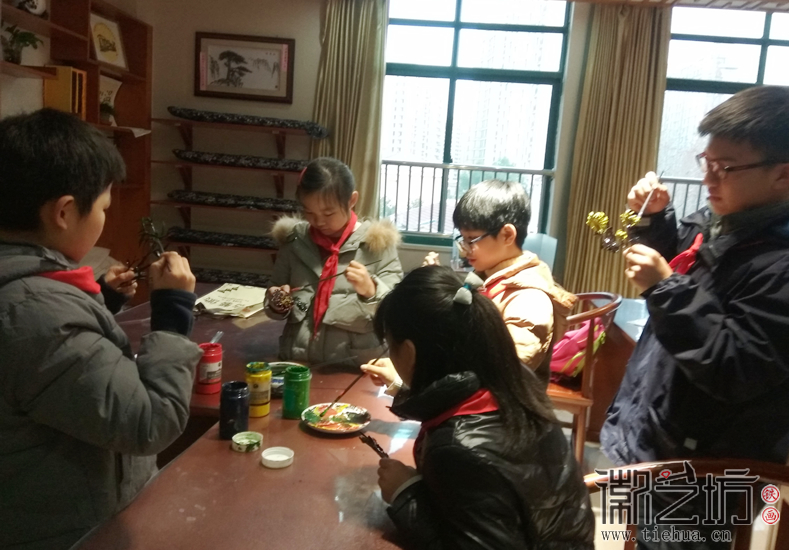 鏡湖小學(xué)真容國學(xué)堂鐵畫第八課 (8)