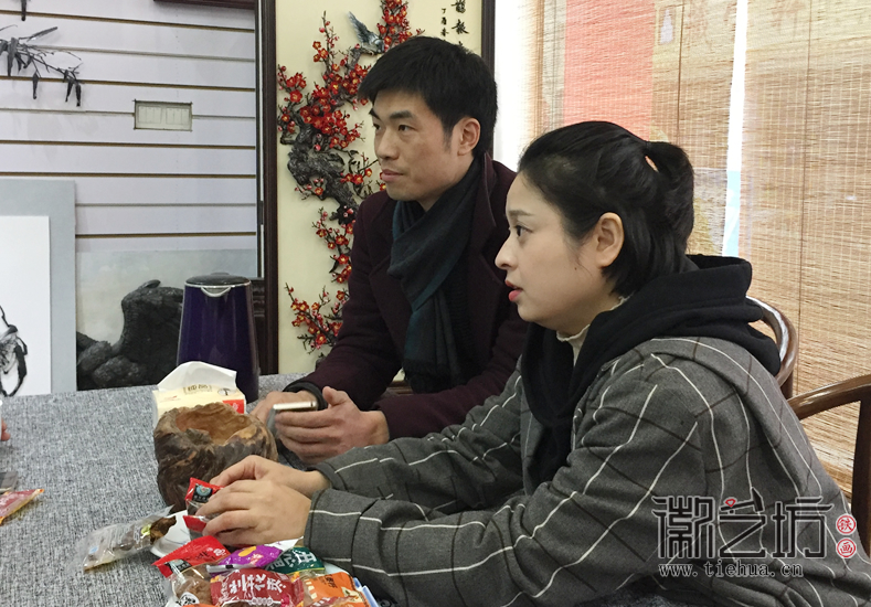 2017.12.28創(chuàng)品會張總一行考察徽藝坊 (6)