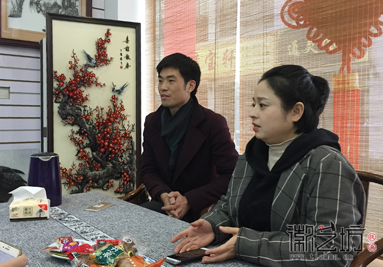 2017.12.28創(chuàng)品會張總一行考察徽藝坊 (2)