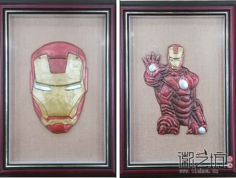 徽藝坊定制動漫形象鐵畫&mdash;&mdash;鋼鐵俠 (2)