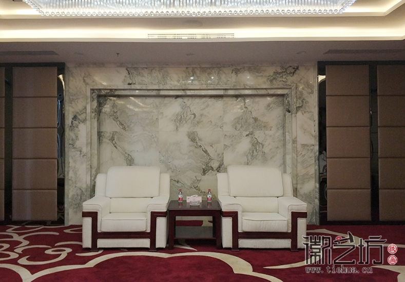 天津海益國際會(huì)客廳鐵畫定制案例 (2)