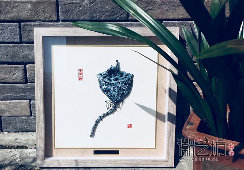 徽藝坊鐵畫(huà)創(chuàng)意定制禮品《蓮境如斯》 (4)