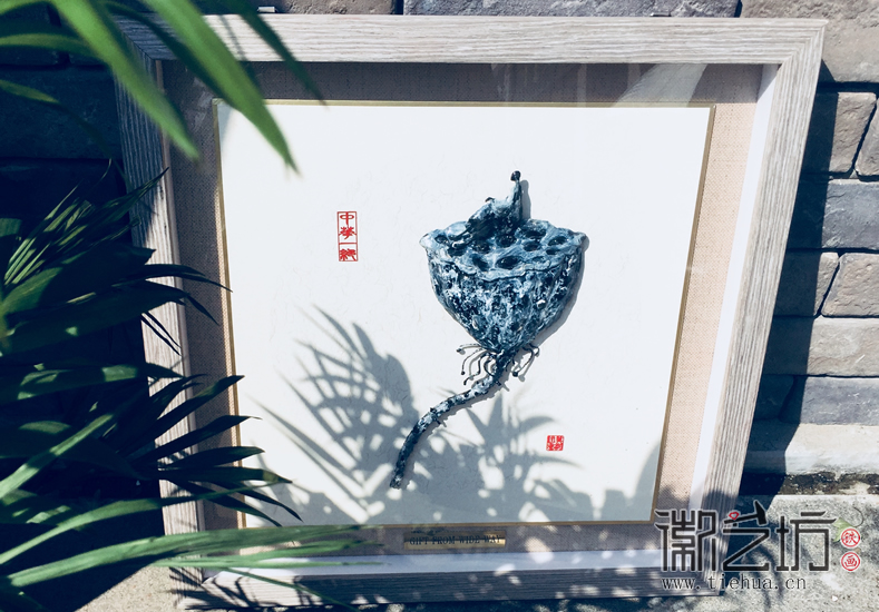 徽藝坊鐵畫(huà)創(chuàng)意定制禮品《蓮境如斯》 (5)
