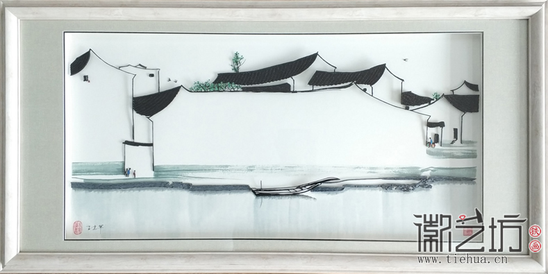 鐵畫新生代王建軍作品&mdash;&mdash;燕子歸時(shí) (2)