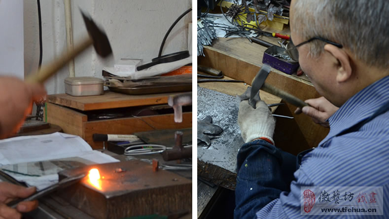 7 鐵畫制作過程 魏民春