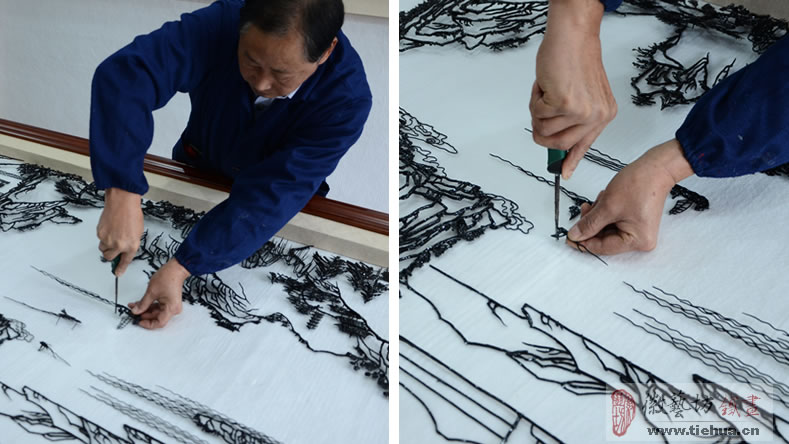 11 徽藝坊鐵畫壁畫案例-明光市人民醫(yī)院13