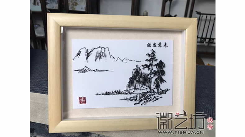 清新自然風(fēng)系列鐵畫《春意盎然》