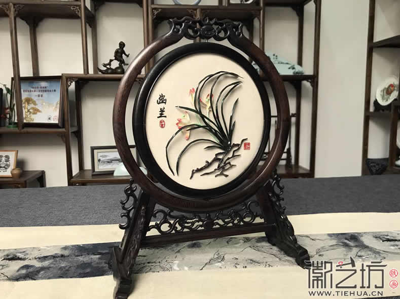 中國風(fēng)鐵畫裝飾擺件古香古色蕪湖特色禮品紀(jì)念品2