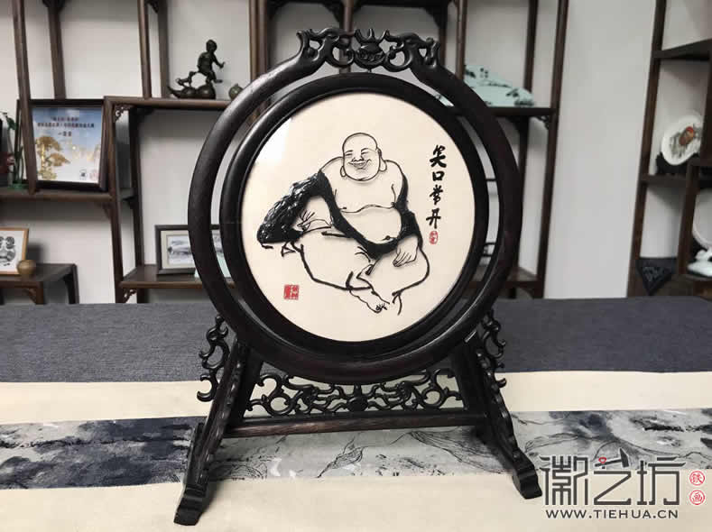 中國風(fēng)鐵畫裝飾擺件古香古色蕪湖特色禮品紀(jì)念品3