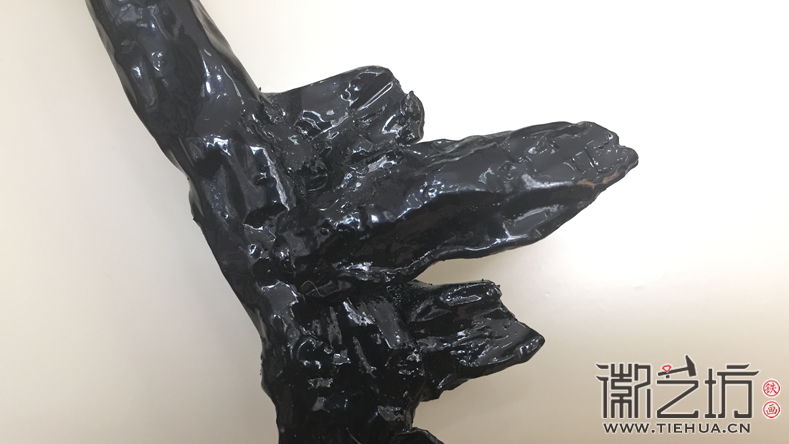 2017.6.16徽藝坊鎮(zhèn)店之寶迎客松鐵畫屏風(fēng)細(xì)節(jié)圖2