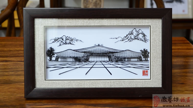 中鐵時(shí)代建筑設(shè)計(jì)院峨眉站高鐵形象宣傳鐵畫(huà)定制