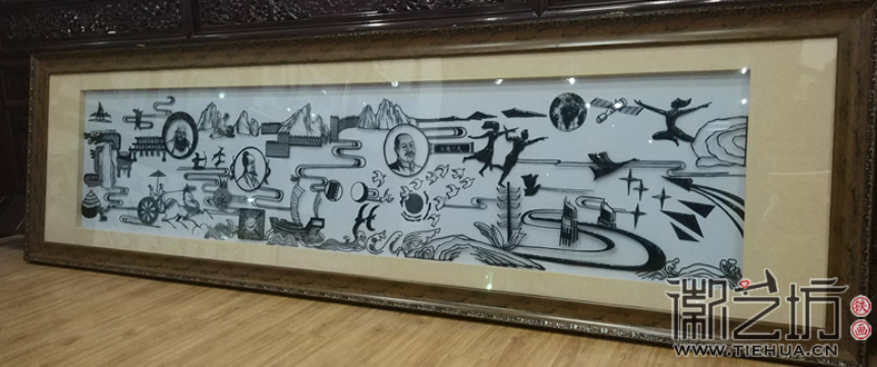 南京鼓樓實(shí)驗(yàn)中學(xué)校園文化墻鐵畫《穿越五千年》2