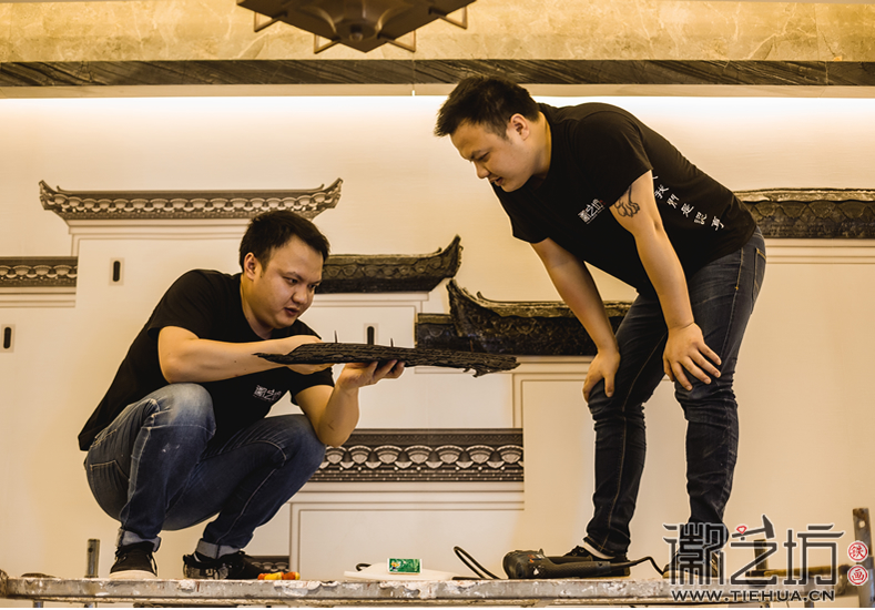 徽藝坊鳩茲古鎮(zhèn)綠心谷酒店鐵畫定制案例 (11)