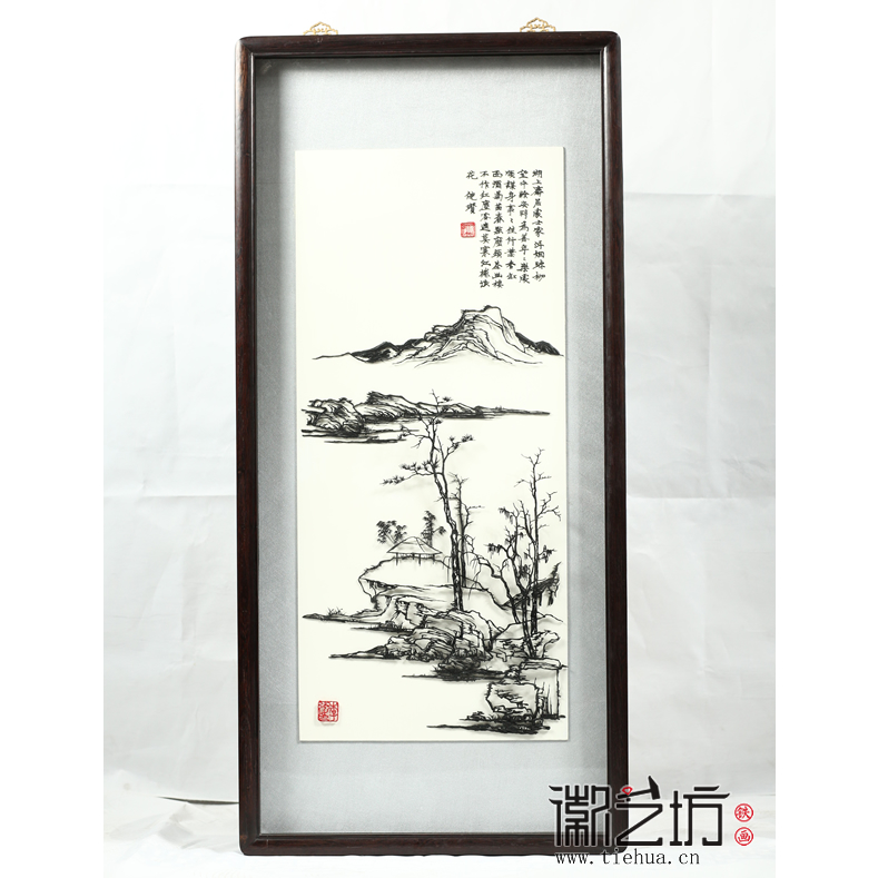 李強作品《倪瓚山水》其二