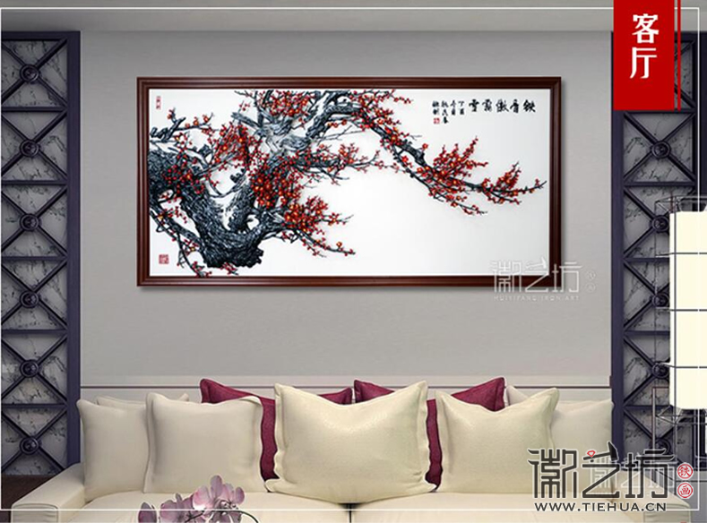 鐵骨傲霜雪家居裝飾鐵畫場景圖2