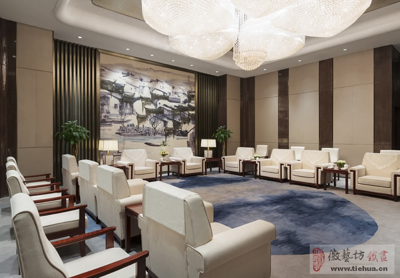 徽藝坊鐵畫(huà)蕪湖萬(wàn)達(dá)嘉華酒店案例2