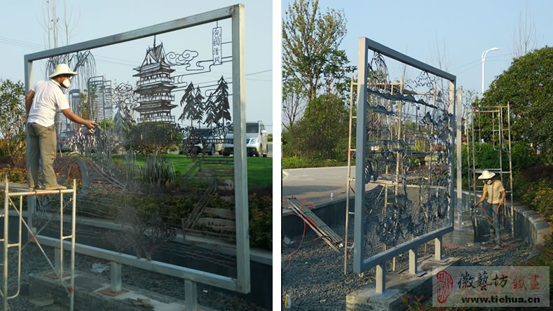 2016.10.29戶外廣場(chǎng)噴泉景觀鐵畫(huà)的開(kāi)創(chuàng)者5