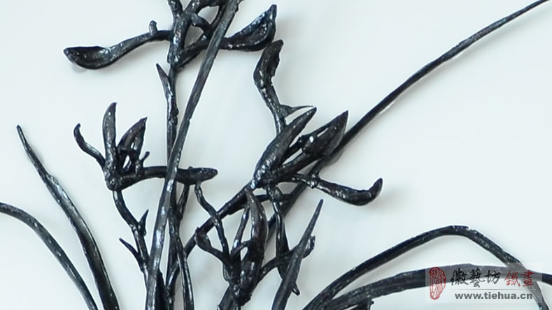 蘭心蕙質(zhì)精品瓷盤鐵畫細(xì)節(jié)圖1